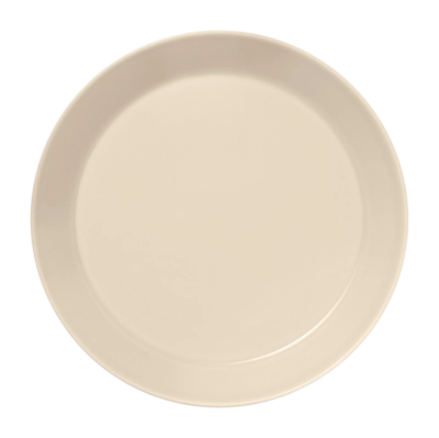 Piatto piano Iittala Teema Ø 26 x h 3,3 cm, Coupe, Porcellana, Beige lino