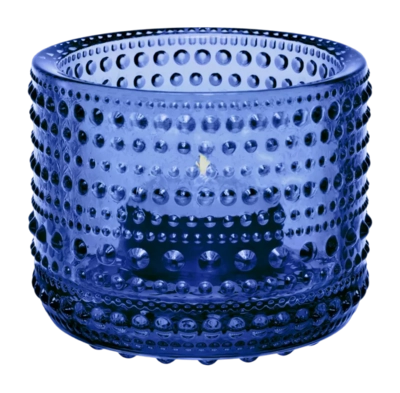 Porte Bougie Chauffe Plat Iittala Kastehelmi Bleu Outremer 6,4 cm