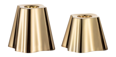 Porte-Bougie Iittala Aalto Laiton 5 + 6,5 cm (Set de 2)
