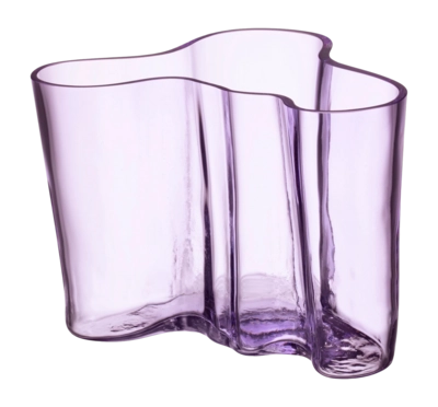 Vaso di vetro Iittala Alvar Aalto h 14 cm, Viola chiaro