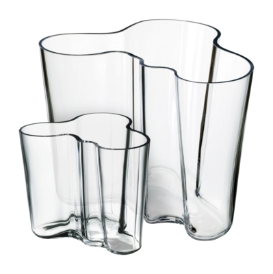 Vase Iittala Aalto Klar 16 + 9,5 cm (2er-Set)