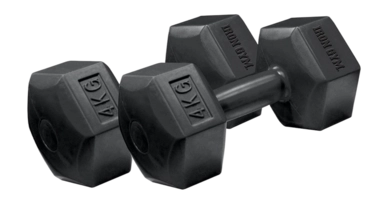 Halterset Iron Gym 2 x 4 KG Zwart