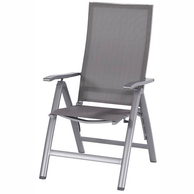 Tuinstoel Hartman Apollo Full Alu Recliner Licht Grijs