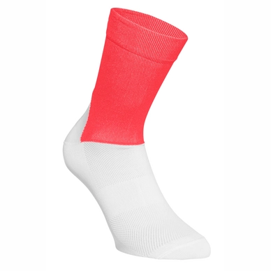 Fietssok POC Essential Road Socks Flerovium Pink/Hydrogen White