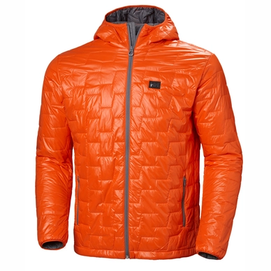 Jas Helly Hansen Men Lifaloft Hooded Insulator Jacket Bright Orange