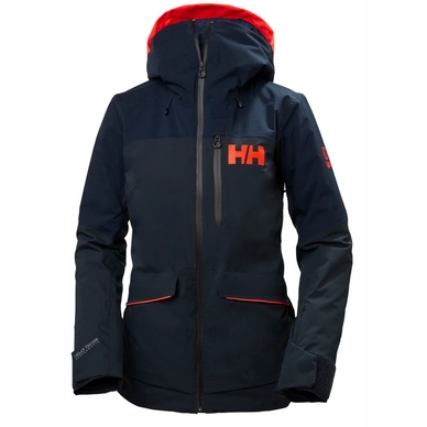 Ski Jas Helly Hansen Women Powchaser Lifaloft Jacket Navy