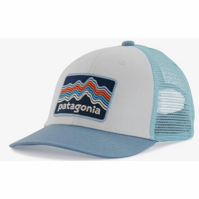 Cap Patagonia Kids Trucker Hat Ridge Rise Stripe Light Plume Grey