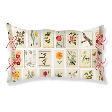 Sierkussen Pip Studio Botanical Paper White Katoen (35 x 60 cm)