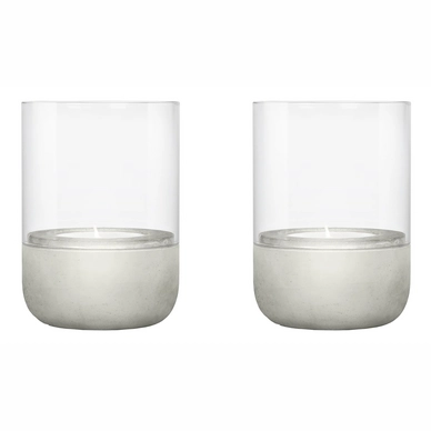 Tea Light Holder Blomus Calma Light Gray (set of 2)