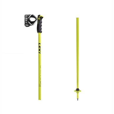 Ski Poles Leki Spitfire S Metallic Neon Yellow Green Black