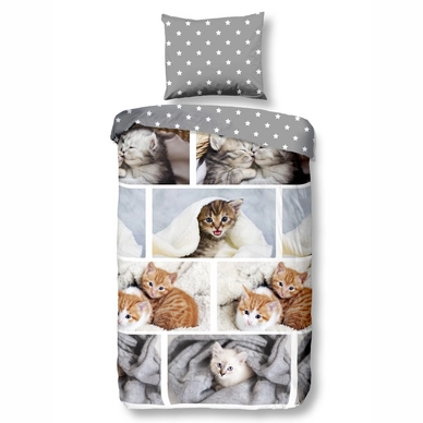Dekbedovertrek Good Morning Kitty Multi Flanel