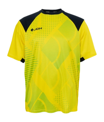 Keepersshirt JDH Unisex Carbon Senior Goalie SS Shirt Bright Yellow