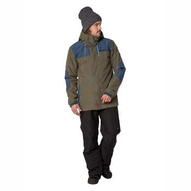 Ski Jas Protest Men Slice Gravel Green
