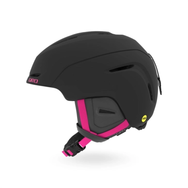 Skihelm Giro Avera MIPS Matte Black Bright Pink Damen