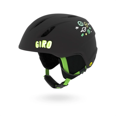 Skihelm Giro Launch MIPS Matte Black / Bright Green