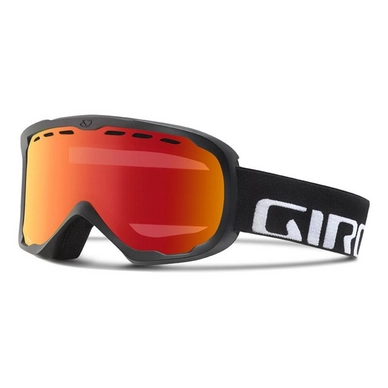 Masque de Ski Giro Focus Black Wordmark Amber Scarlet