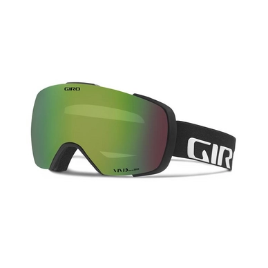 Skibril Giro Contact Black Wordmark Vivid Emerald /Vivid Infrared
