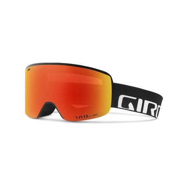 Masque de Ski Giro Axis Black Wordmark Vivid Ember /Vivid Infrared