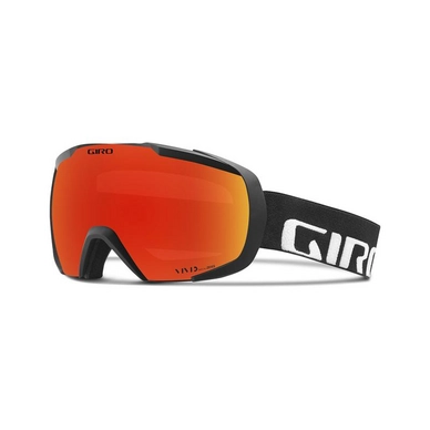 Skibril Giro Onset Black Wordmark Vivid Ember