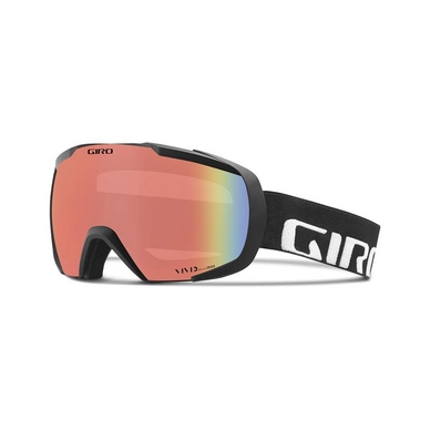 Skibril Giro Onset Black Wordmark Vivid Infrared