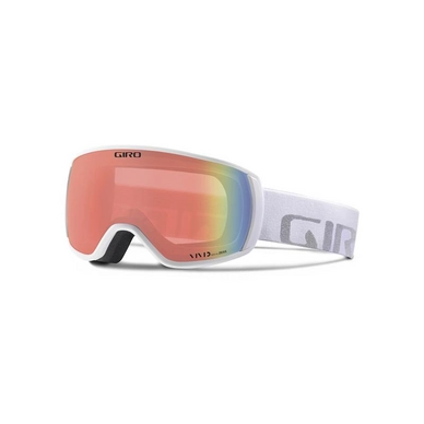 Skibril Giro Balance White Wordmark Vivid Infrared