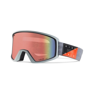 Skibril Giro Blok Grey Piste Out Vivid Infrared