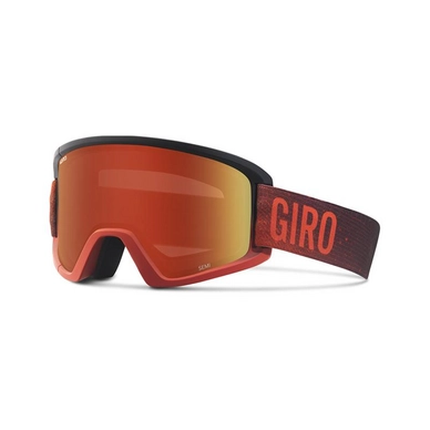 Masque de Ski Giro Semi Red Faded Amber /Yellow