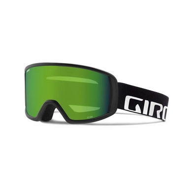 Skibril Giro Scan Black Wordmark Loden Green