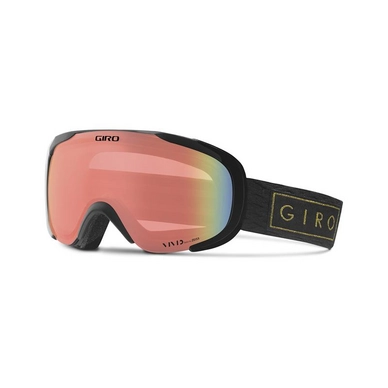 Skibril Giro Field Black Gold Bar Vivid Infrared