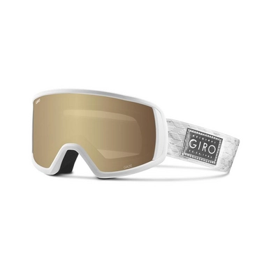 Masque de Ski Giro Gaze White Silver Shimmer Amber Gold