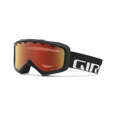 Skibril Giro Grade Black Wordmark Amber Scarlet