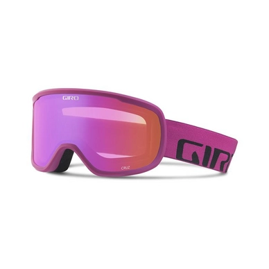 Masque de ski Giro Cruz Berry Wordmark Amber Pink Rose