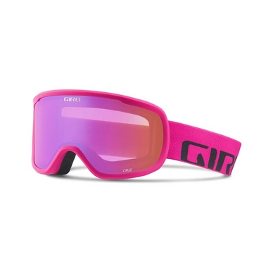 Masque de Ski Giro Cruz Bright Pink Wordmark Amber Pink