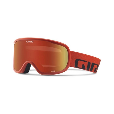 Ski Goggles Giro Cruz Red Wordmark Amber Scarlet