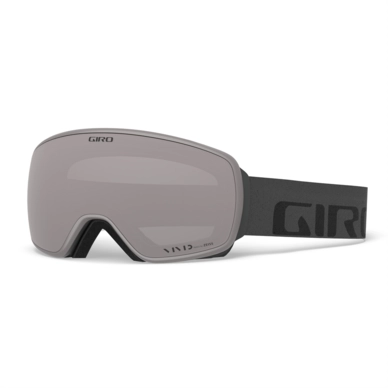 Skibril Giro Agent Grey Wordmark Vivid Onyx / Vivid Infrared