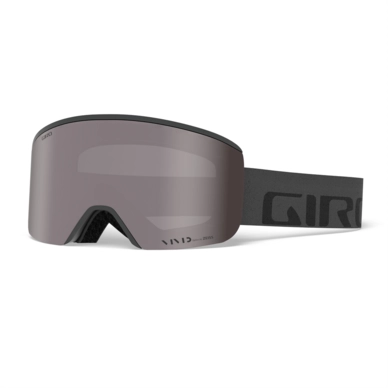 Skibril Giro Axis Grey Wordmark Vivid Onyx / Vivid Infrared
