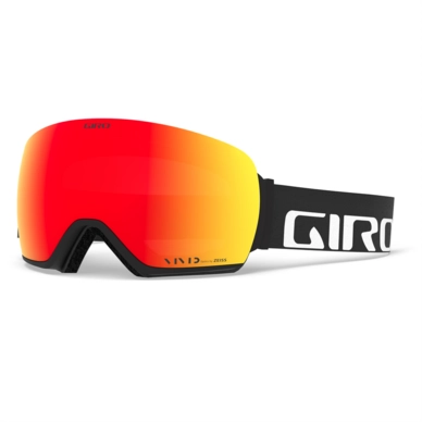 Masque de Ski Giro Article Black Wordmark Vivid Ember / Vivid Infrared