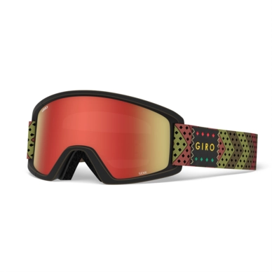 Skibril Giro Semi Mo rasta Amber Scarlet / Yellow