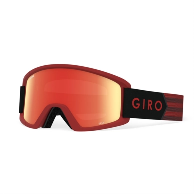 Skibril Giro Semi Dark Red Sierra Amber Scarlet / Yellow