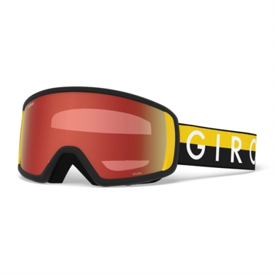 Skibril Giro Scan Black / Yellow Throwback Amber Scarlet