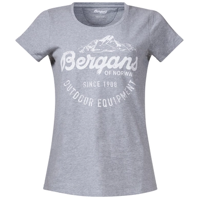 T-Shirt Bergans Womens Classic Grey Mel White