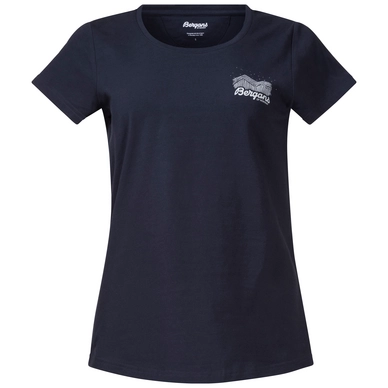 T-Shirt Bergans Women Aurora W Tee Dark Navy White