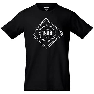 T-Shirt Bergans Bergans 1908 Schwarz Herren