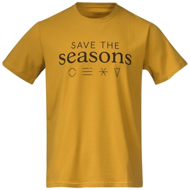 T-Shirt Bergans Homme Graphic Mustard Yellow