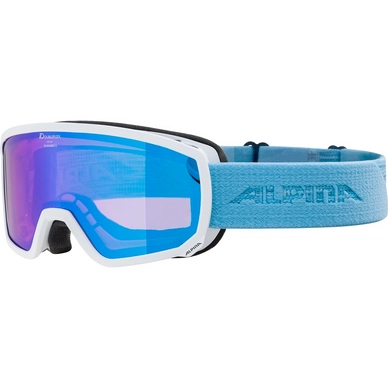 Ski Goggles Alpina Scarabeo S Q-Lite White Skyblue