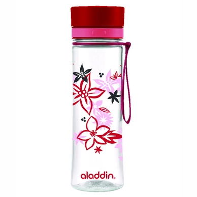 Water Bottle Aladdin Aveo Print Red 0.6L