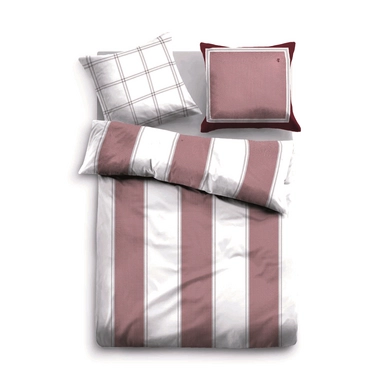 Bettwäsche Tom Tailor Mako-Satin Urban Fashion Stripes Red