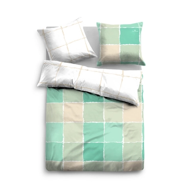 Bettwäsche Tom Tailor Mako-Satin Tiles Grün