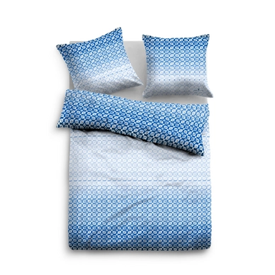 Bettwäsche Tom Tailor Mako-Satin Waves Blau