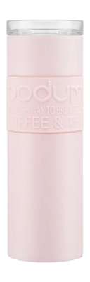 Bottiglia termica in Acciaio Inox e Silicone Bodum Travel Mug 600 ml, Rosa fragola
